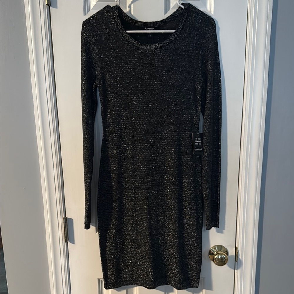 Women’s Express Gray Long Sleeve Sheath Dress